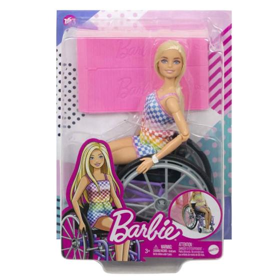 Imagem de Barbie Fashionista Barbie Cadeira de Rodas 194 Mattel