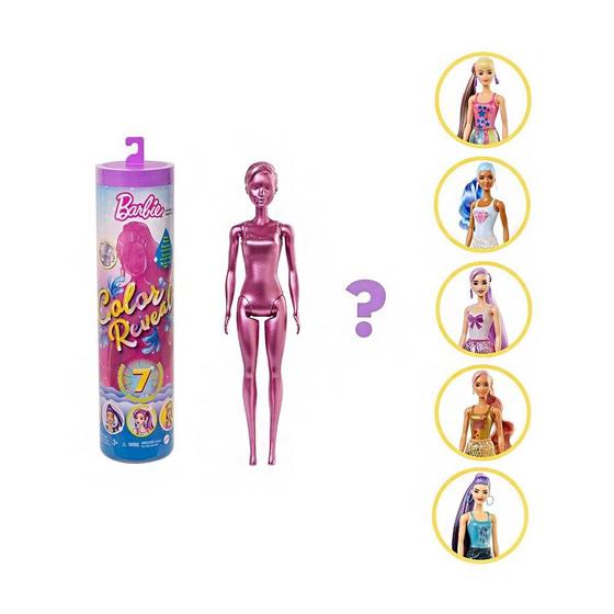 Imagem de Barbie Fashionista Color Reveal Glitter Gwc55 Mattel