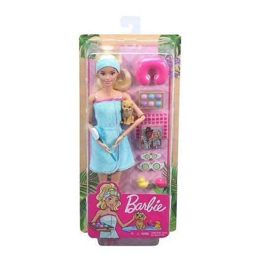 Imagem de Barbie Fashionista Dia de SPA com Filhotinho Mattel GKH73/GJG55