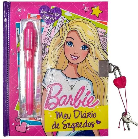 Imagem de Barbie - Meu Diário De Segredos Com Caneta + Cadeado