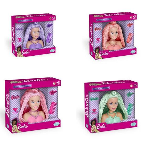 Imagem de Barbie mini busto styling head special hair