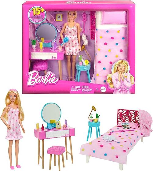 Imagem de Barbie O Filme Conjunto de Brinquedo Quarto dos Sonhos para crianças a partir de 3 anos