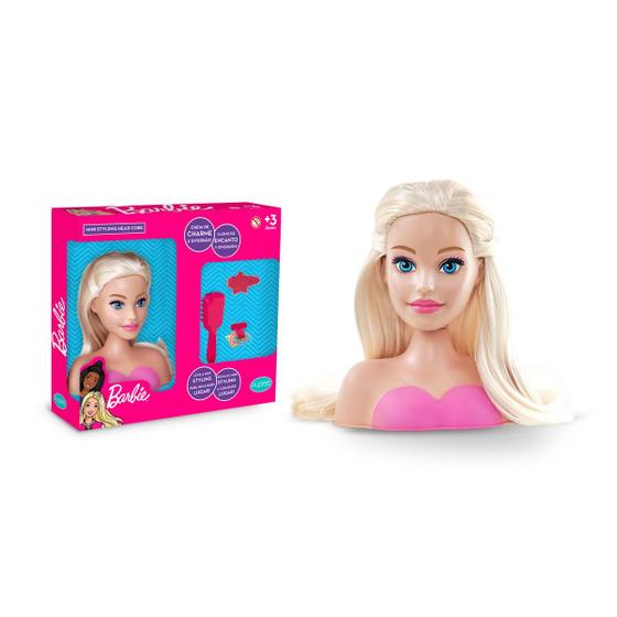 Imagem de Barbie Original Para Pentear Busto Acessórios Cabelo Longo