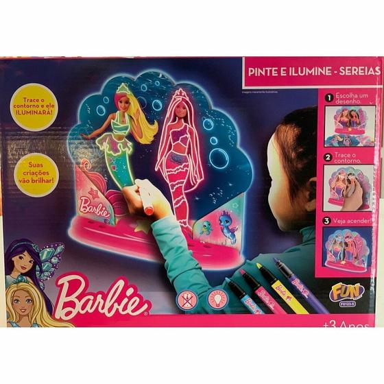 Imagem de Barbie Pinte e Ilumine - Sereias Fun F0123-5