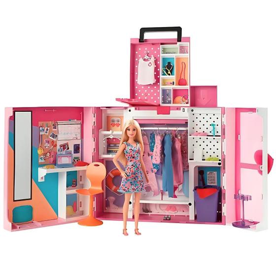 Imagem de Barbie Playset Armário Dos Sonhos Com Boneca Hgx57 - Mattel