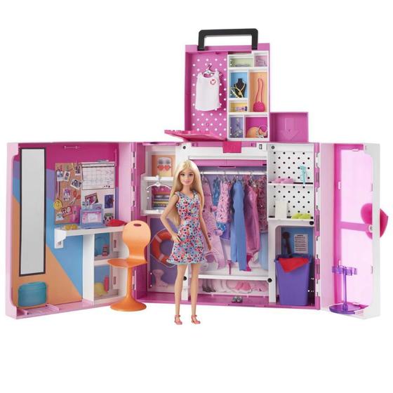 Imagem de Barbie Playset Novo Armário Dos Sonhos Com Boneca - Hgx57