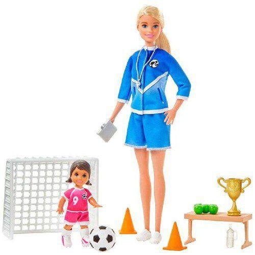 Imagem de Barbie Playset Treinadora De Futebol  Glm53 Mattel