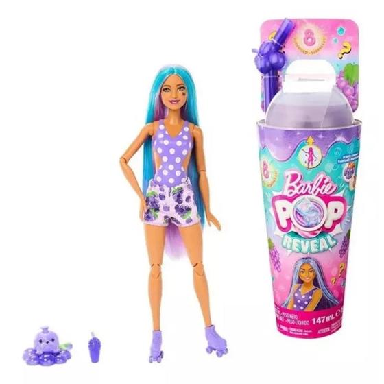 Imagem de Barbie Pop Reveal Color Juicy Fruit Series Uva - Mattel