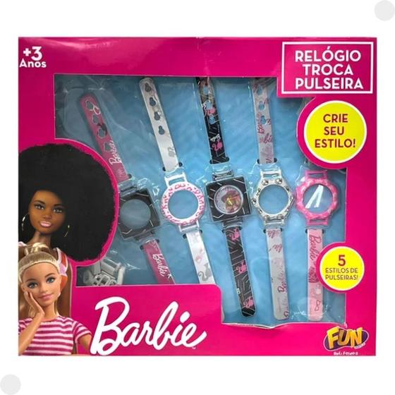 Imagem de Barbie Relógio Troca Pulseiras  F0140-3 - FUN