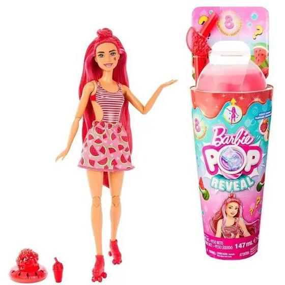 Imagem de Barbie Reveal Color POP Barbie Juicy Fruit Melancia Mattel HNW40