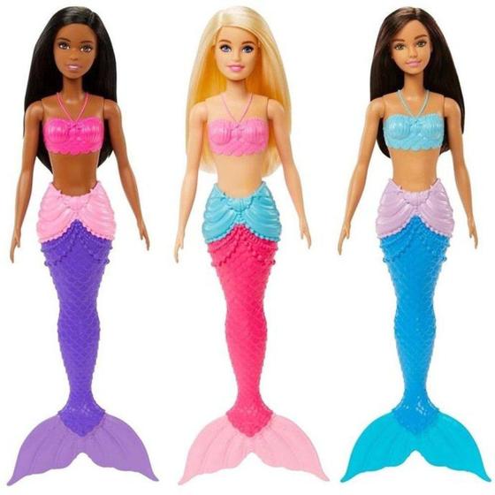 Barbie Sereia Sortidas - Mattel Menor preço em Barbie Sereia Sortidas - Mattel