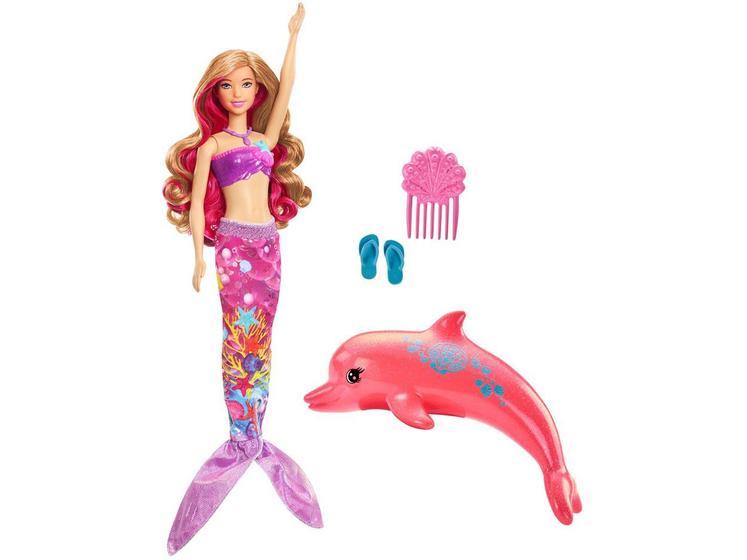 Imagem de Barbie Sereia Transformação Mágica com Acessórios