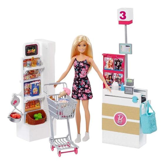 Imagem de Barbie Supermercado Luxo Frp01 Mattel