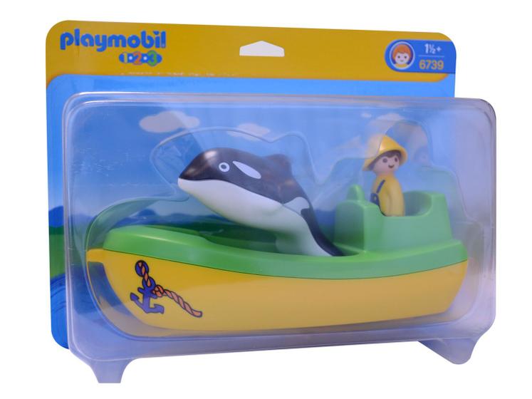 Imagem de Barco de Pesca com Baleia Playmobil