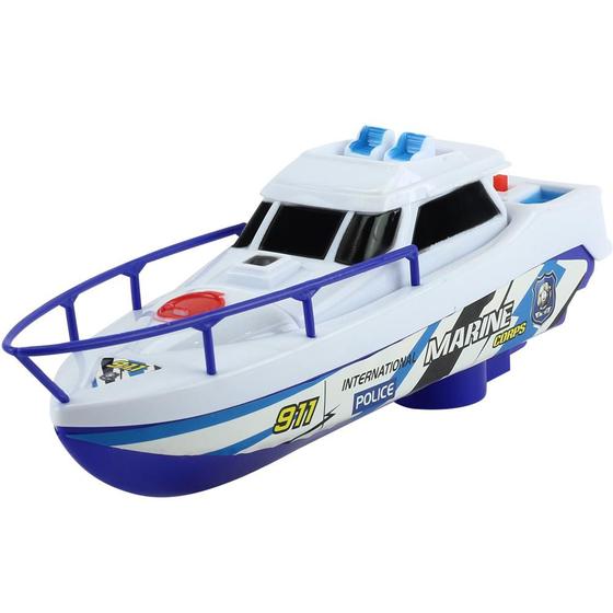 Barco / Lancha De Brinquedo Policia Que Anda Na Agua Branco BBR TOYS é boa?