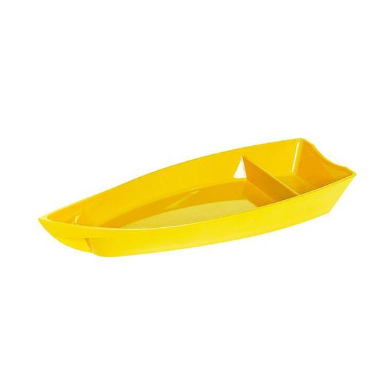 Imagem de Barco Sushi Vemplast M 1L Tropical Polipropileno Amarelo