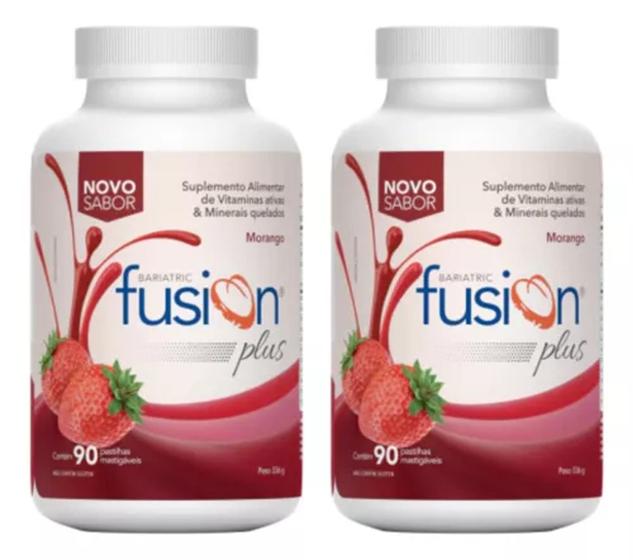 Imagem de Bariatric Fusion Plus, 90 Pastilhas, Kit C/2 Escolha O Sabor