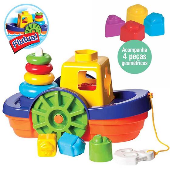 Imagem de Barquinho Infantil - Barco Baby Didático - Flutua na Água - Mercotoys