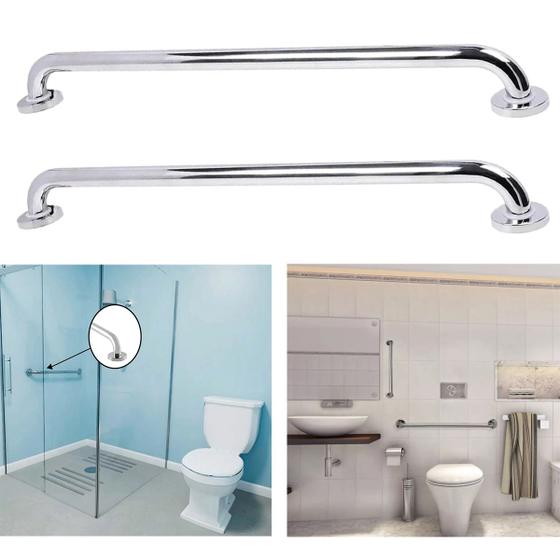Barra Alça Apoio 60cm Inox Kit 2 Uni PCD Acessibilidade Deficiente Cadeirante Idoso Suporte Anti Queda Evita Acidente Banheiro Box Escada Corrimao Seg Menor preço em Barra Alça Apoio 60cm Inox Kit 2 Uni PCD Acessibilidade Deficiente Cadeirante Idoso Suporte Anti Queda Evita Acidente Banheiro Box Escada Corrimao Seg