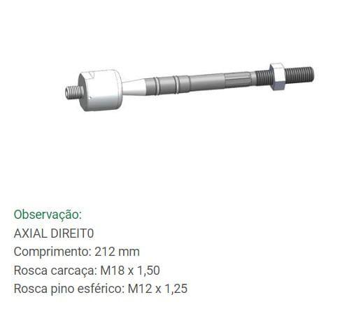 Imagem de Barra Axial de Direção Fit 2003 até 2008 Bortec BA 8211