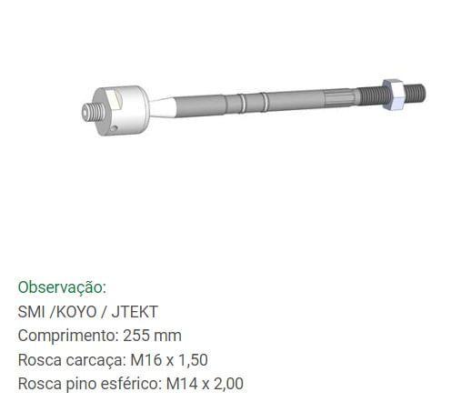 Imagem de Barra Axial de Direção Novo Uno e Nova Fiorino 2010 em diante Bortec BA 8542