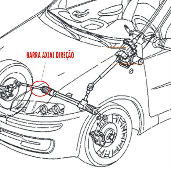 Barra axial dh - l.d/l.e -courier/escort/fiesta - 09028 Barra axial dh - l.d/l.e -courier/escort/fiesta - 09028