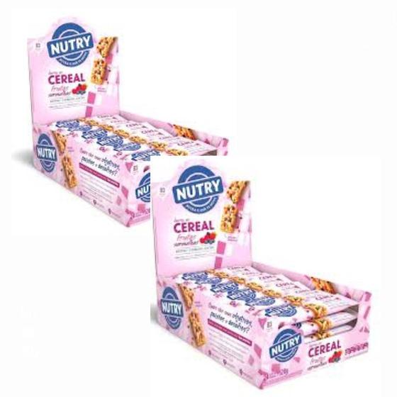 Imagem de Barra Cereal Nutry Frutas Vermelhas Kit 2 Display 24X22G