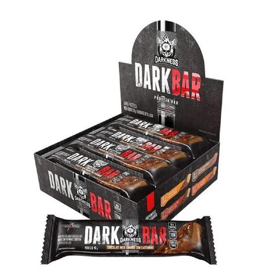 Imagem de Barra Dark Bar Flocos Com Chocolate Display Com 8 Unidades