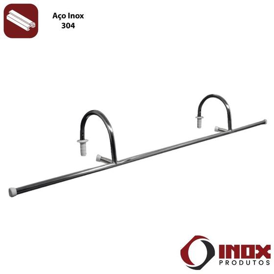 Imagem de Barra de Apoio Inox para Hidroginástica - Modelo 08 - Inox 304 - 200 cm