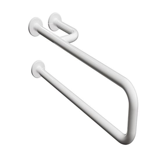 Imagem de Barra de Apoio Lateral Fixa Alumínio Branco