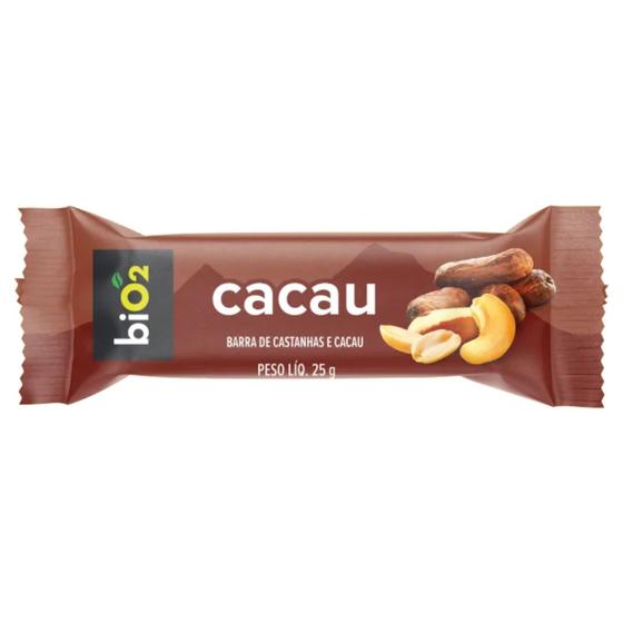 Imagem de Barra de Castanhas e Cacau Bio2 25g  Vegana, Natural e Sem Glúten