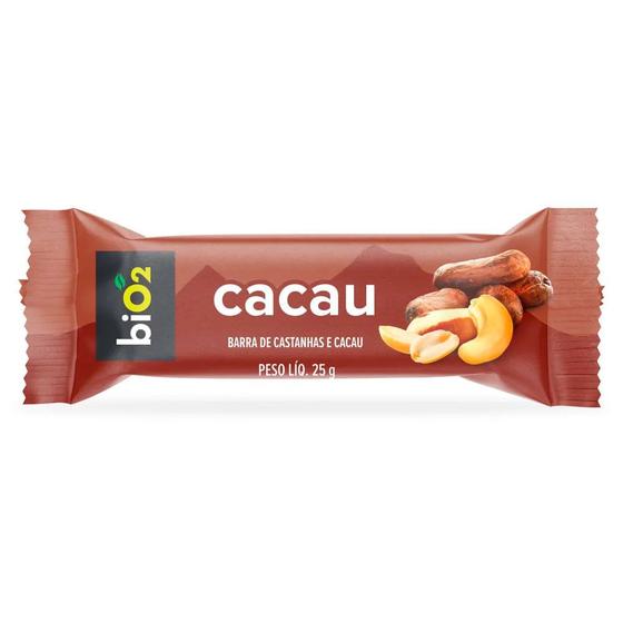 Imagem de Barra de Castanhas e Cacau biO2 25g