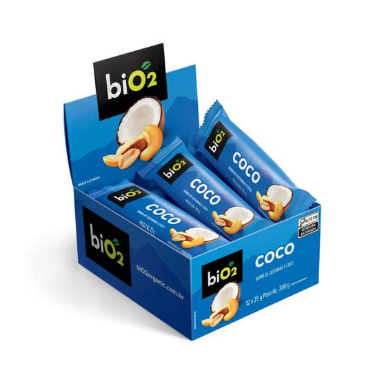 Imagem de Barra De Castanhas E Coco 12 Unidades 25g Cada BiO2