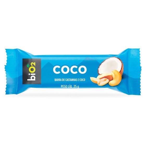 Imagem de Barra de Castanhas e Coco biO2 25g