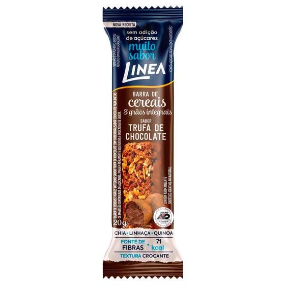 Imagem de Barra de Cereais Linea 3 Grãos Sabor Trufa de Chocolate 20g