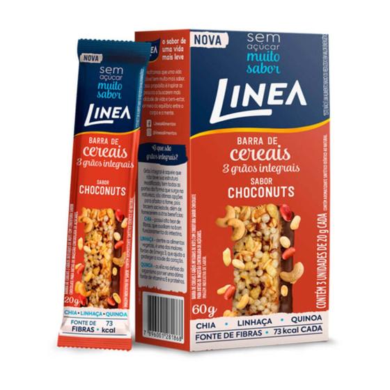 Barra de Cereal Diet 3 Grãos Choconuts c/3 - Linea - Línea - Barra de ...