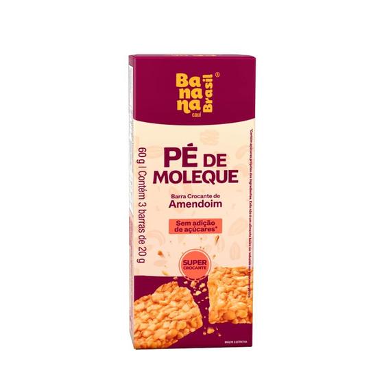 Imagem de Barra de Cereal Pé de Moleque com Caramelo Salgado Banana Brasil - 60g