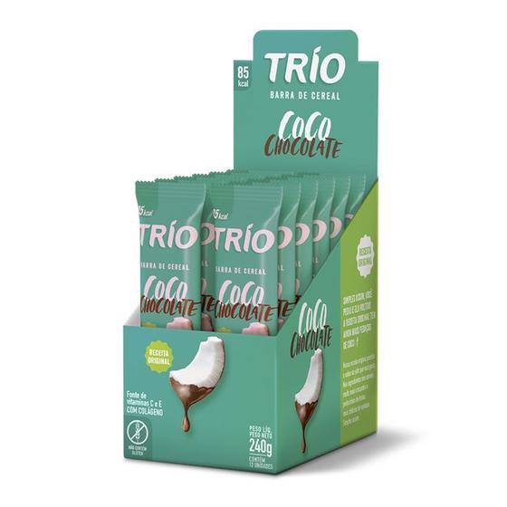 Imagem de Barra de Cereal Trio com 12 unid Coco Com Chocolate