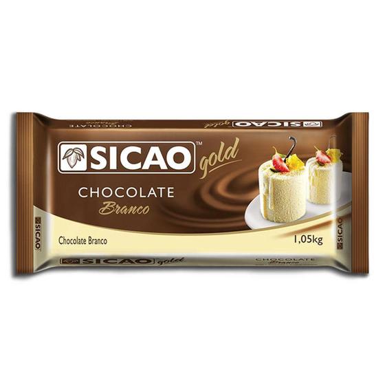 Imagem de Barra de Chocolate Branco Gold 1,01kg - Sicao