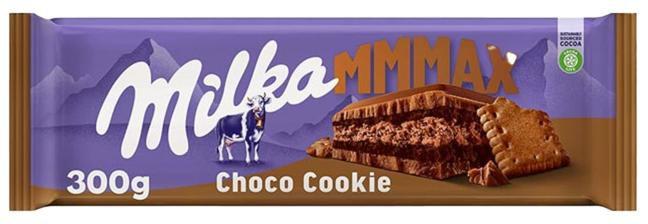 Imagem de Barra de Chocolate Choco Cookies Mmmax Milka 300g