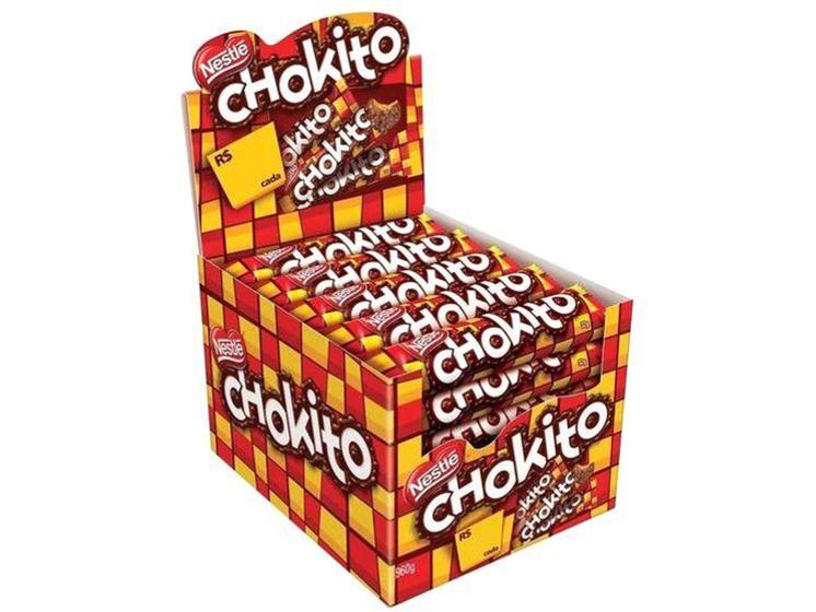 Imagem de Barra de Chocolate Chokito Flocos com Cobertura Caixa com 30 Unidades Nestlé