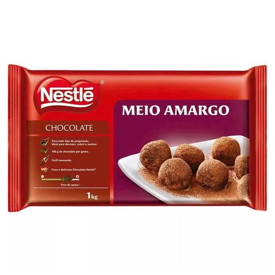 Imagem de Barra De chocolate Meio Amargo 1Kg - Nestlé