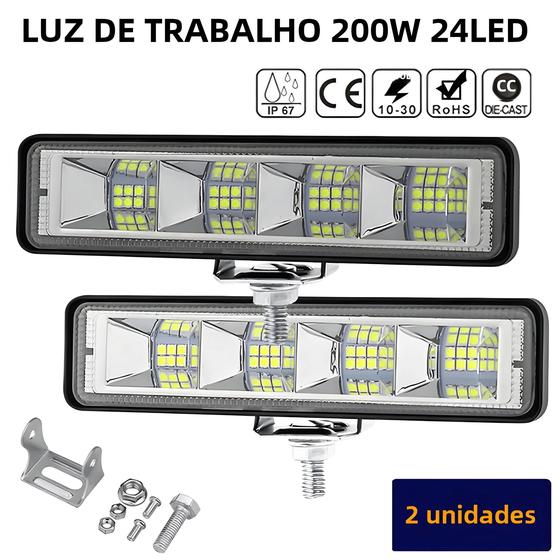 Imagem de Barra De Feixe De Luz De Trabalho LED De 6 Polegadas 24 LED Lâmpada De Retrofit Para Carro SUV