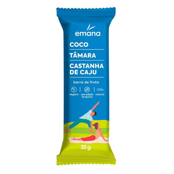 Imagem de Barra de Fruta Emana Sabor Coco Tâmara e Castanha de Caju 35g