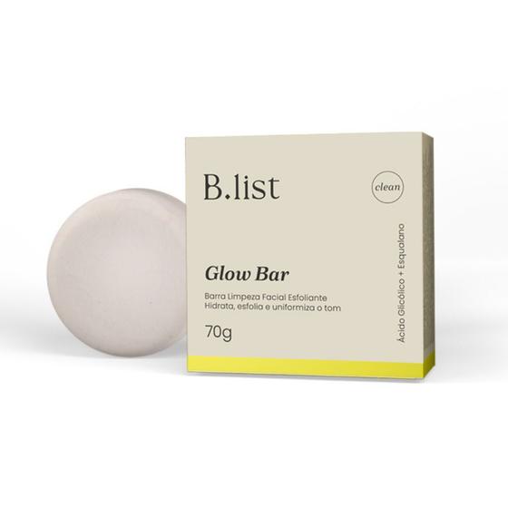 Barra de Limpeza Glow Bar Esfoliante Blist 70g B.list Brasil