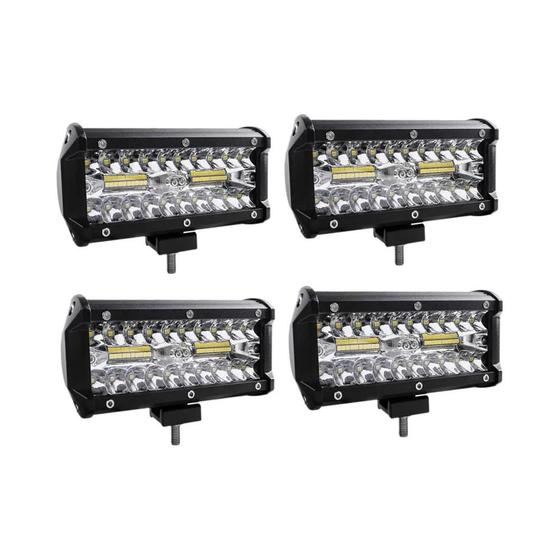 Imagem de Barra de Luz LED Offroad 4x4 12V/24V - Holofotes para Caminhão, Trator, Barco e SUV