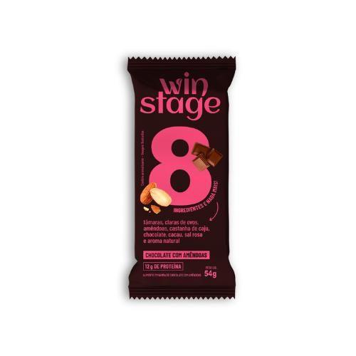 Imagem de Barra de Proteína Chocolate/Amêndoas WinStage 54g - Kit 6x