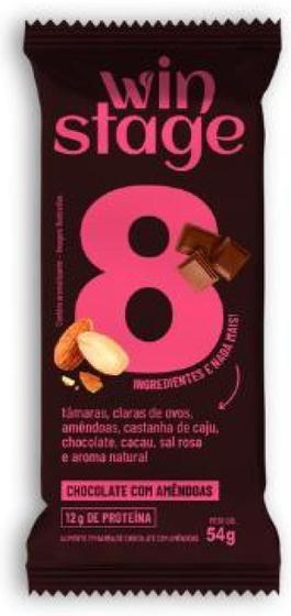 Imagem de Barra de Proteína Chocolate com Amêndoas 54g - Kit 3x