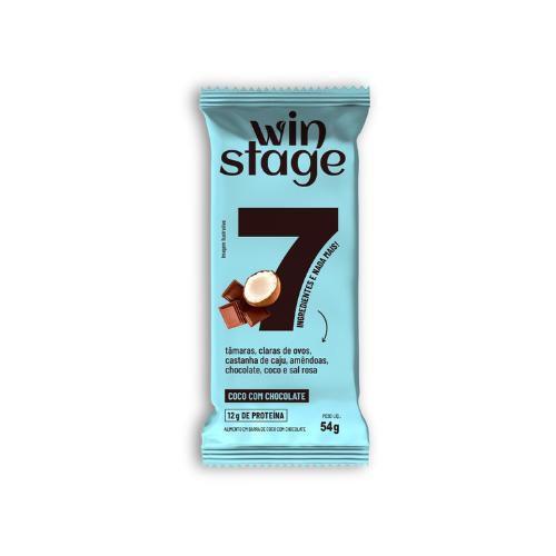 Imagem de Barra de Proteína Coco com Chocolate Sem Açúcar Winstage 54g