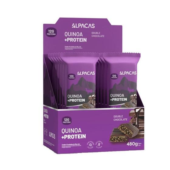 Imagem de Barra De Proteína Com Quinoa Chocolate - Alpacas 12 Un.